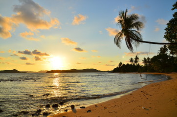 Sunset on Tropical Beach