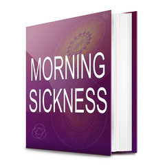 Morning sickness concept.