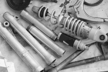 shock absorber car background texture