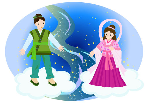 七夕ー天の川と織姫と彦星