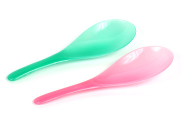 Plastic kitchen ladle