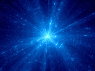 Blue supernova in deep space