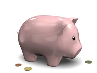 Tirelire Cochon - Pièces de Monnaie en Euro