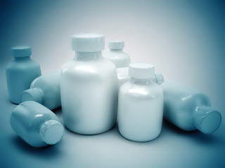 medicine bottles