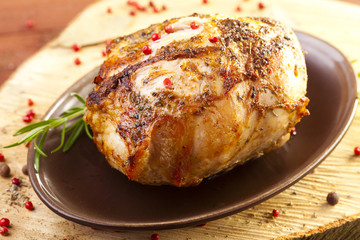 Marinated roast ham
