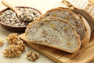 雑穀と胡桃のパン
