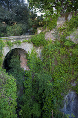 Fototapeta na wymiar view of the deep valley of the mills in Sorrento, Italy
