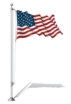 Flag Pole USA.