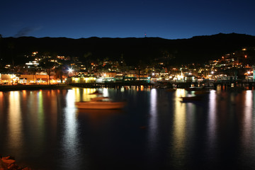 Obraz premium Avalon Bay Catalina at Night
