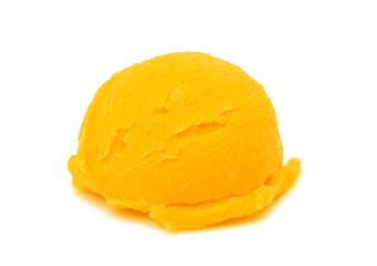 Vanilla ice cream scoop