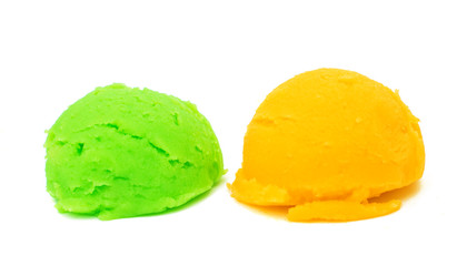 Vanilla ice cream scoop