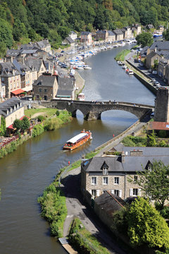 Dinan On The Rance, Brittany, France