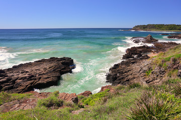 Volcanic rocks Kiama Downs NSW Australia