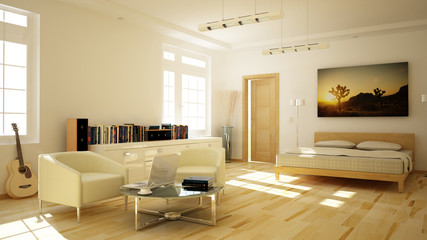 3D Appartment Szene