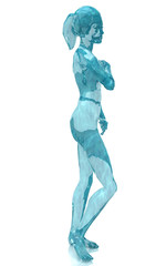 Venere, donna d'acqua, bellezza, fitness, splash