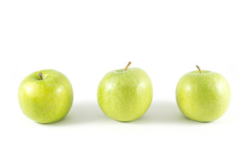 Green apple, isolated on white background