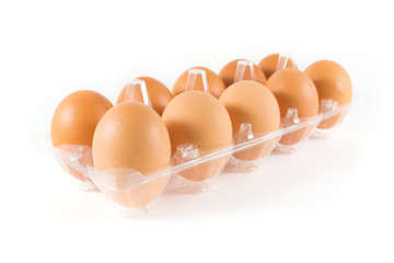 eggs isolated on white background