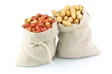 Sacks of peanut