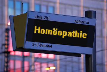 Anzeigetafel 1 - Homöopathie