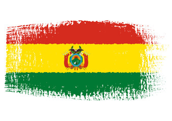brushstroke flag Bolivia