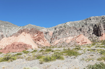 Fototapeta premium Los Colorados in Purmamarca, Jujuy, Argentina.