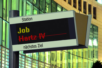 ANzeigetafel 2 - Job vs Hartz IV