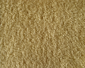 Texture of brown terry cloth fabric