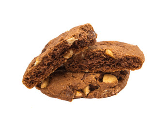 cookies with chocolate and nuts