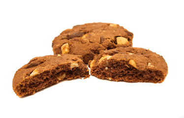 cookies with chocolate and nuts