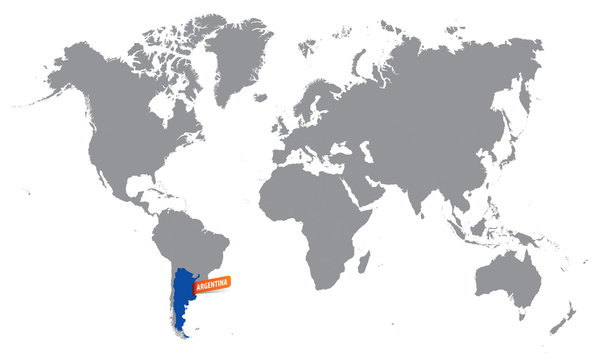 vector mape of argentina