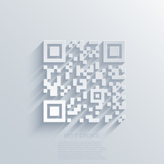 Vector modern qr code background