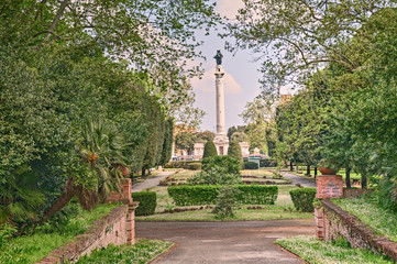 city park in Forli, Emilia Romagna, Italy