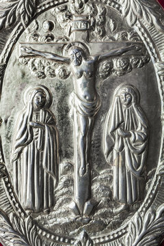 Silver Orthodox Gospel book