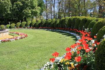 Jardin paysager du Thabor à Rennes