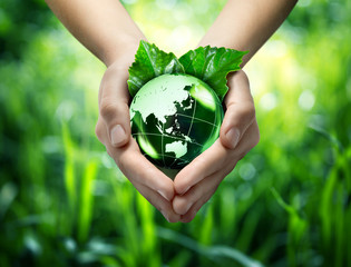 ecological concept - protect world's green - Orient - obrazy, fototapety, plakaty