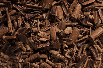 texture of bitter chocolate shavings - 64488793