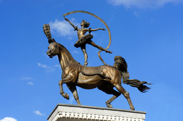 Obraz premium Gymnast on horse