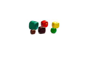 Cubes of plasticine