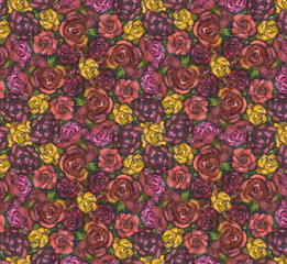 The background of roses