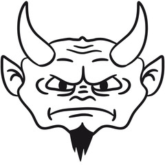 Teufel Satan Dämon Gesicht