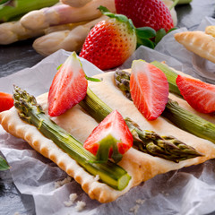 Asparagus tarte