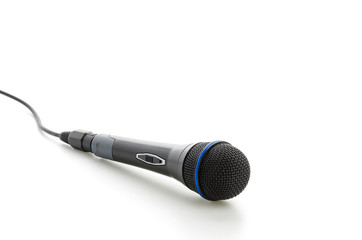 Microphone isolated on white