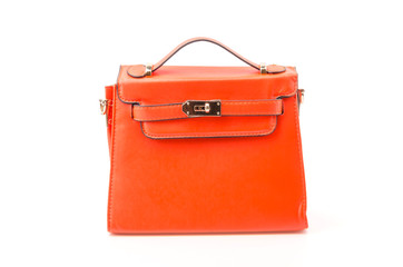 Handbag isolated white background
