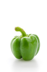 Green pepper isolated on white