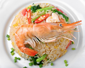 Fried rice with shrimp