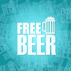 free beer sign background