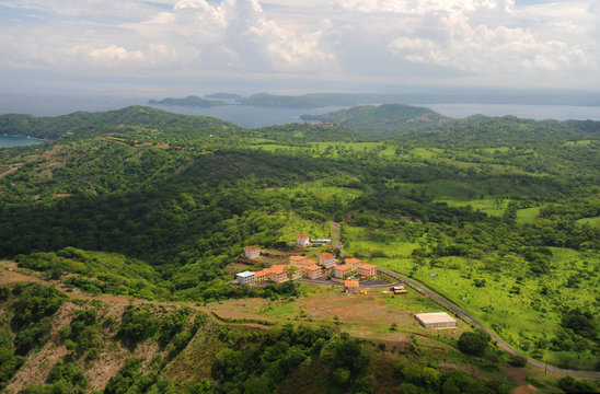 Aerial view of western Costa Rica