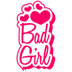 Bad Girl Herz Liebes Mädchen