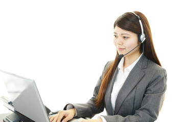 笑顔のオペレーター