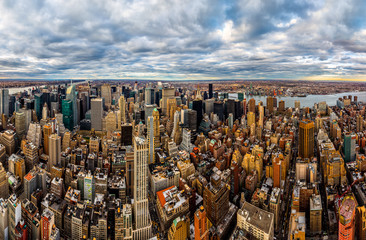 New York midtown skyscrapers